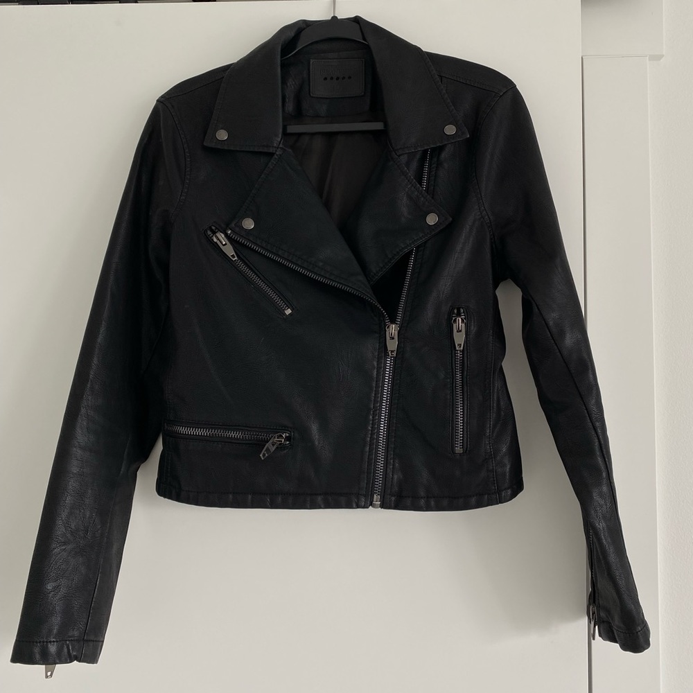 BlankNYC Faux Leather Moto Jacket